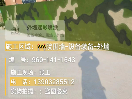 信阳 迷彩漆喷涂价格（按平方米计费）